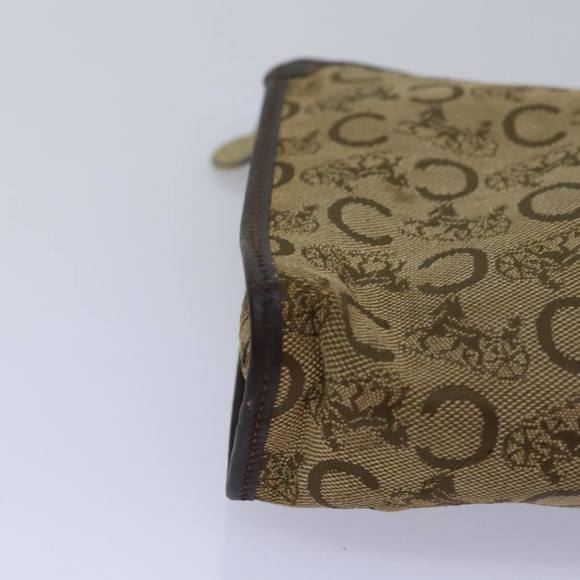 CELINE C Macadam Canvas Clutch Bag Beige Auth bs14954 - Picture 7 of 16